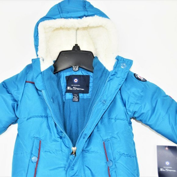 NWT Ben Sherman Newborn Boys Puffer Pram Snowsuit - Picture 5 of 7